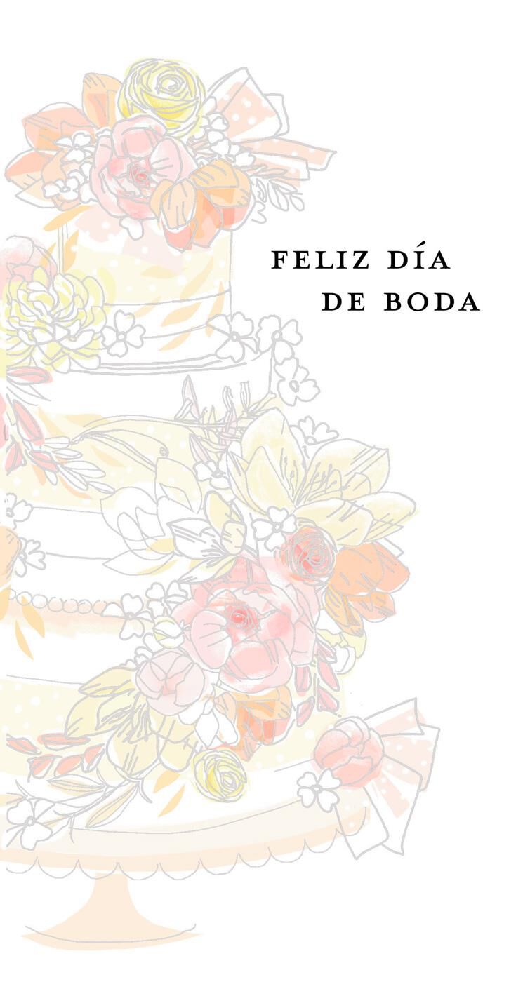 Endless Happiness Spanish-Language Money Holder Wedding Card
