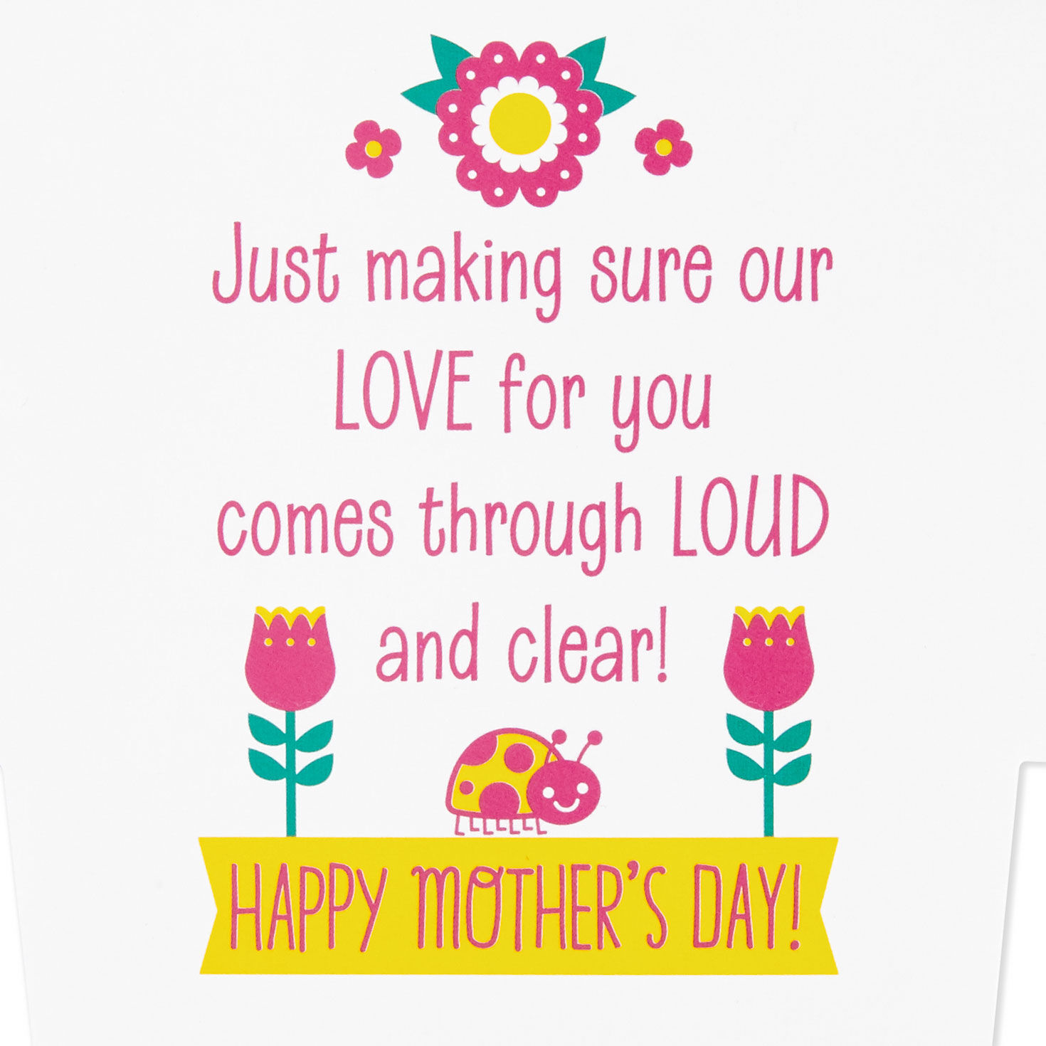 Cats and Dogs Lights and Sound Mother&rsquo;s Day Card sentiment image number 3