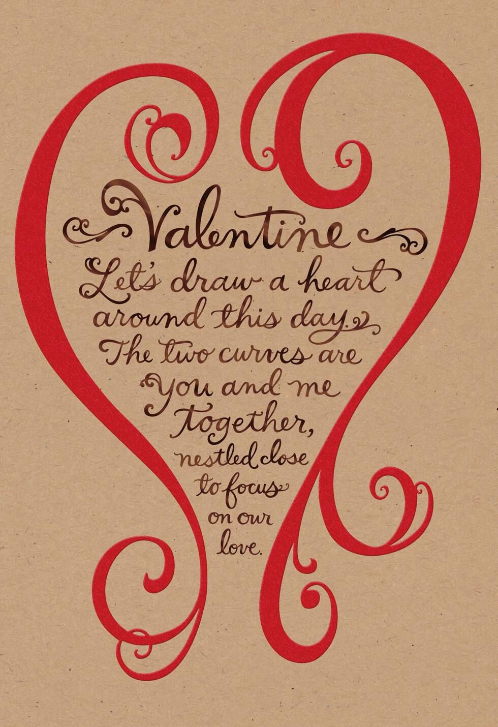 You and Me Together Valentine's Day Card