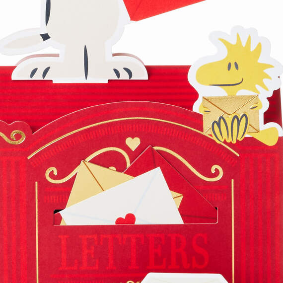 16.38" Jumbo Peanuts® Snoopy Mailbox 3D Pop-Up Valentine's Day Card, , large image number 5