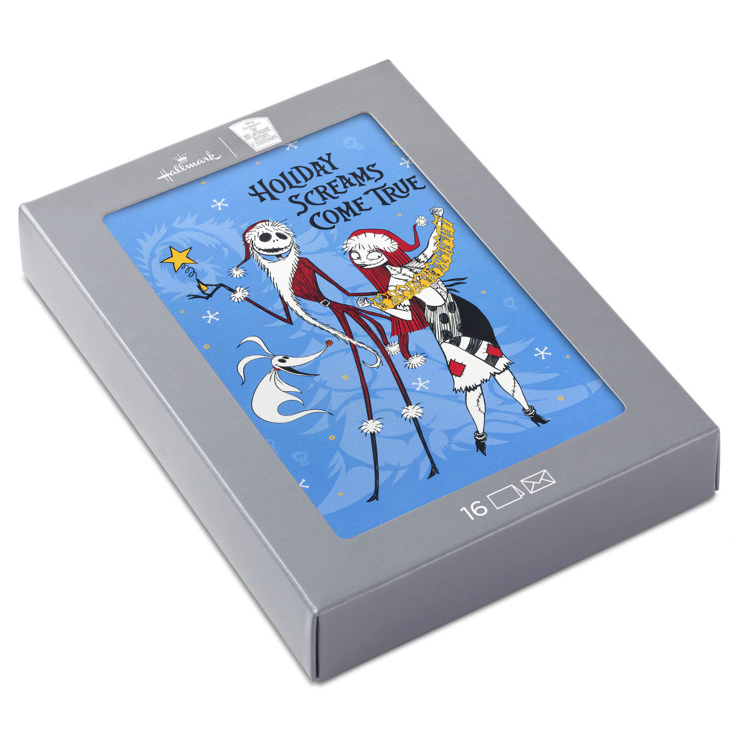 Disney Tim Burton's The Nightmare Before Christmas So Fun It's Scary Boxed Christmas Cards, Pack of 16