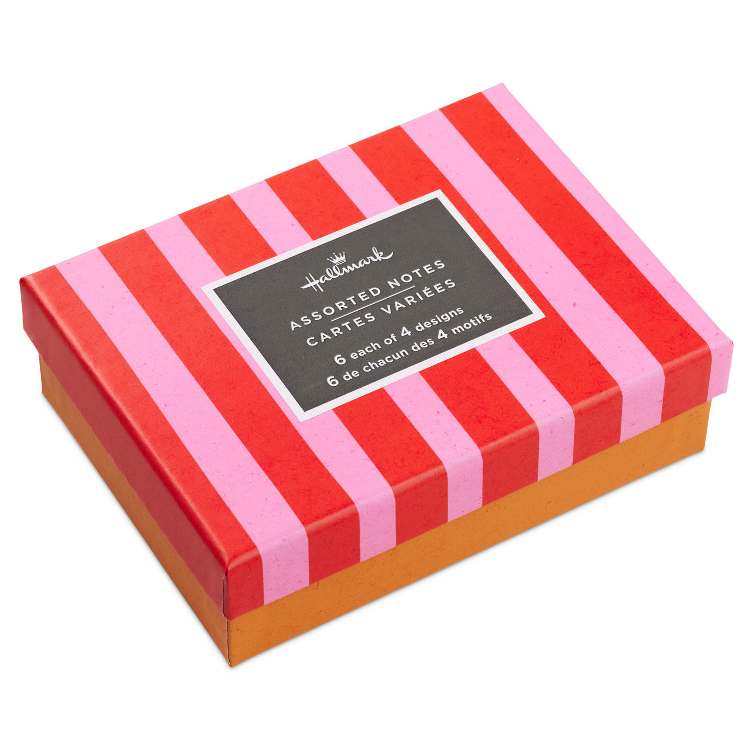 Orange and Pink Modern Thank You Note Cards in Box package image number 2