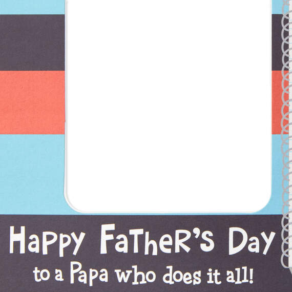 Best Papa Checklist Father's Day Card, , large image number 2