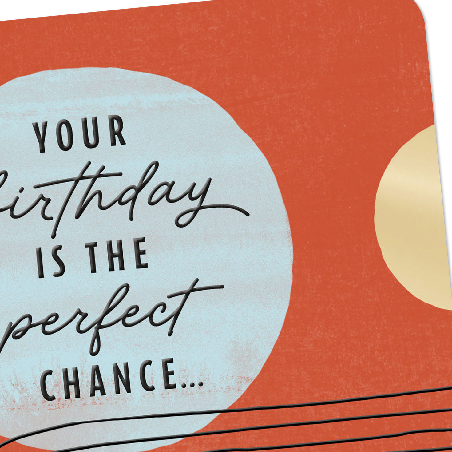 Abstract Arches on Red Birthday Card Card Front Detail image number 4