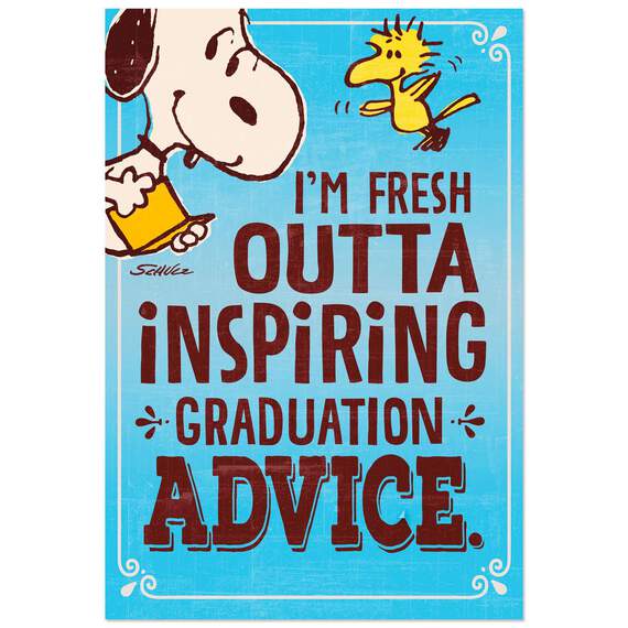 Peanuts® Enthusiastic Wishes Graduation Card, , large image number 1
