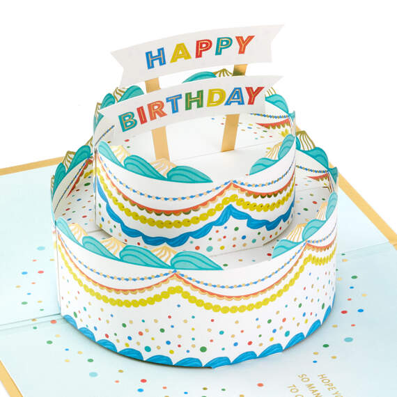 Celebrating You Cake 3D Pop-Up Birthday Card, , large image number 1
