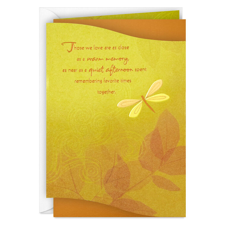 Wishing You Warm Memories Sympathy Card