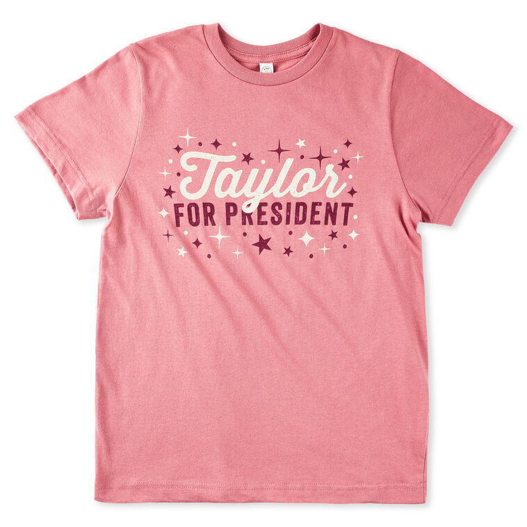 Taylor for President Pink Kids' T-Shirt
