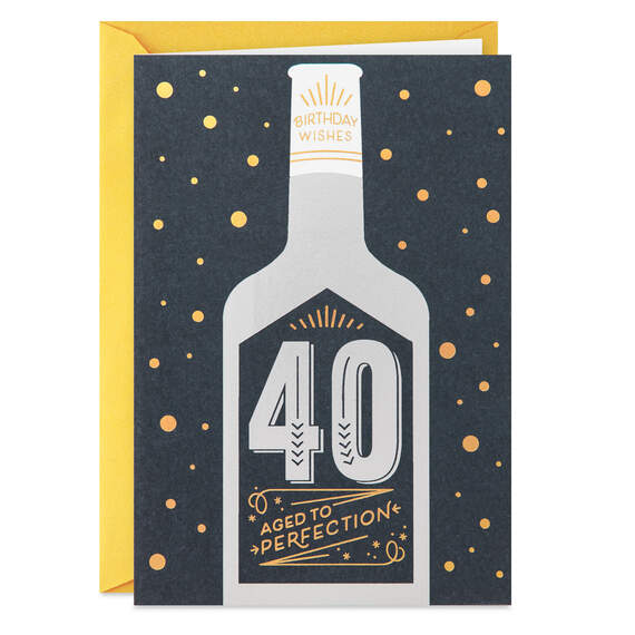 Aged to Perfection 40th Birthday Card