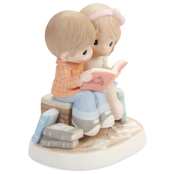 Precious Moments Couple Reading Book Figurine, 6", , large image number 2