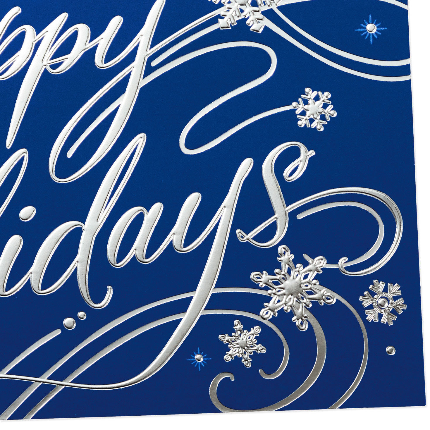 Blue and Silver Boxed Christmas Cards Bulk Pack cover detail image number 4