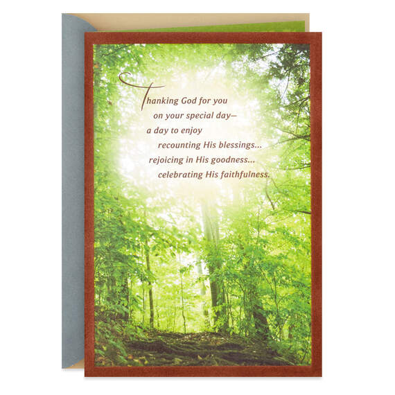 Celebrate All That God Has Given You Religious Birthday Card, , large image number 1