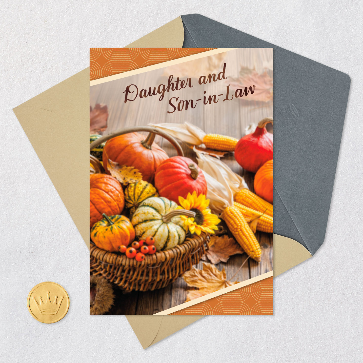 Grateful for the Two of You Thanksgiving Card for Daughter and Son-in-Law, , large image number 5