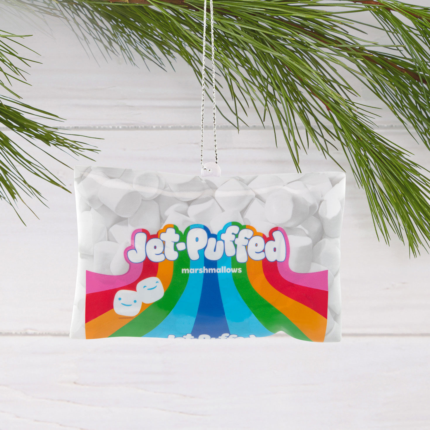 Kraft Jet-Puffed Marshmallows Christmas Ornament hanging on tree image number 2