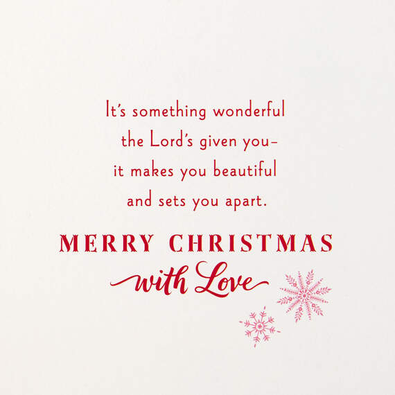 For a Much-Loved Granddaughter Religious Christmas Card, , large image number 2