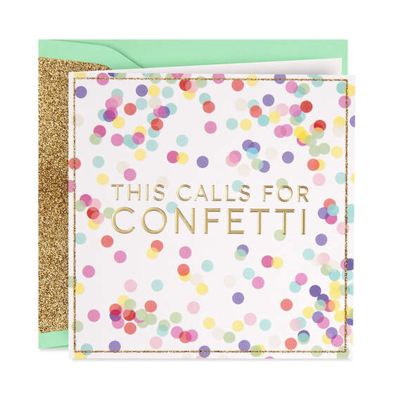 This Calls for Confetti Congratulations Card, , large image number 1