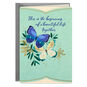 Butterflies and Leaves Wedding Congratulations Card Card Front image number 1