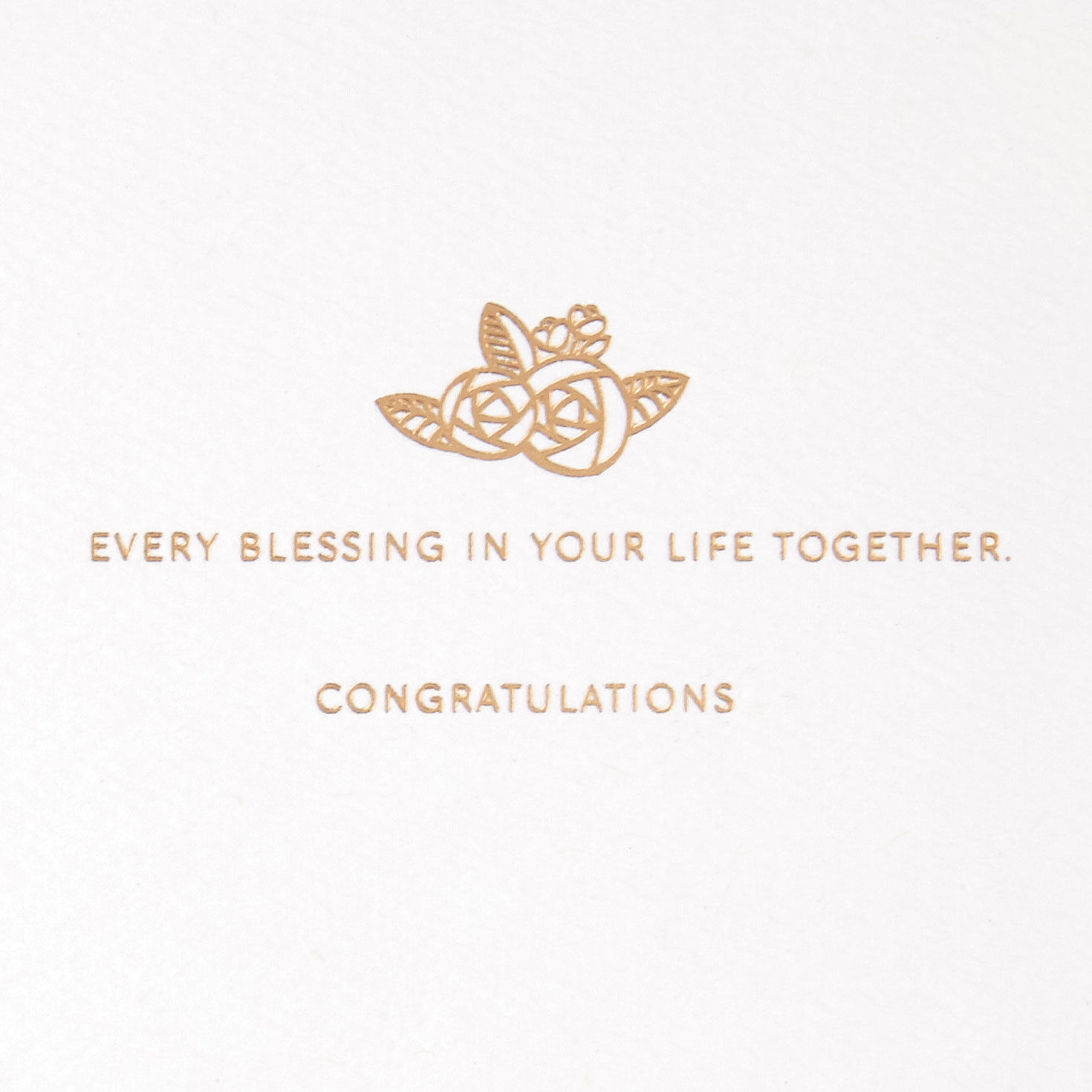 White Church with Gold Flowers Wedding Card Sentiment  image number 2