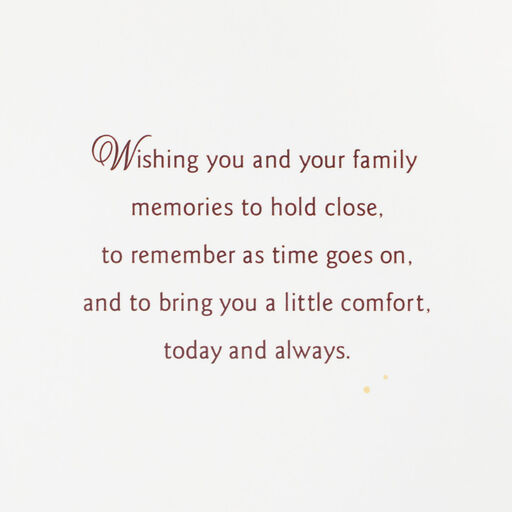 Memories Keep Our Loved Ones Close Sympathy Card, 