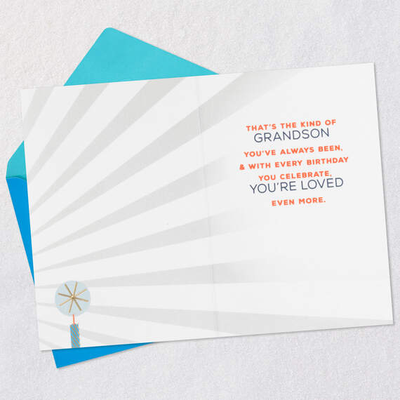 Grateful for a Grandson Like You Birthday Card, , large image number 3
