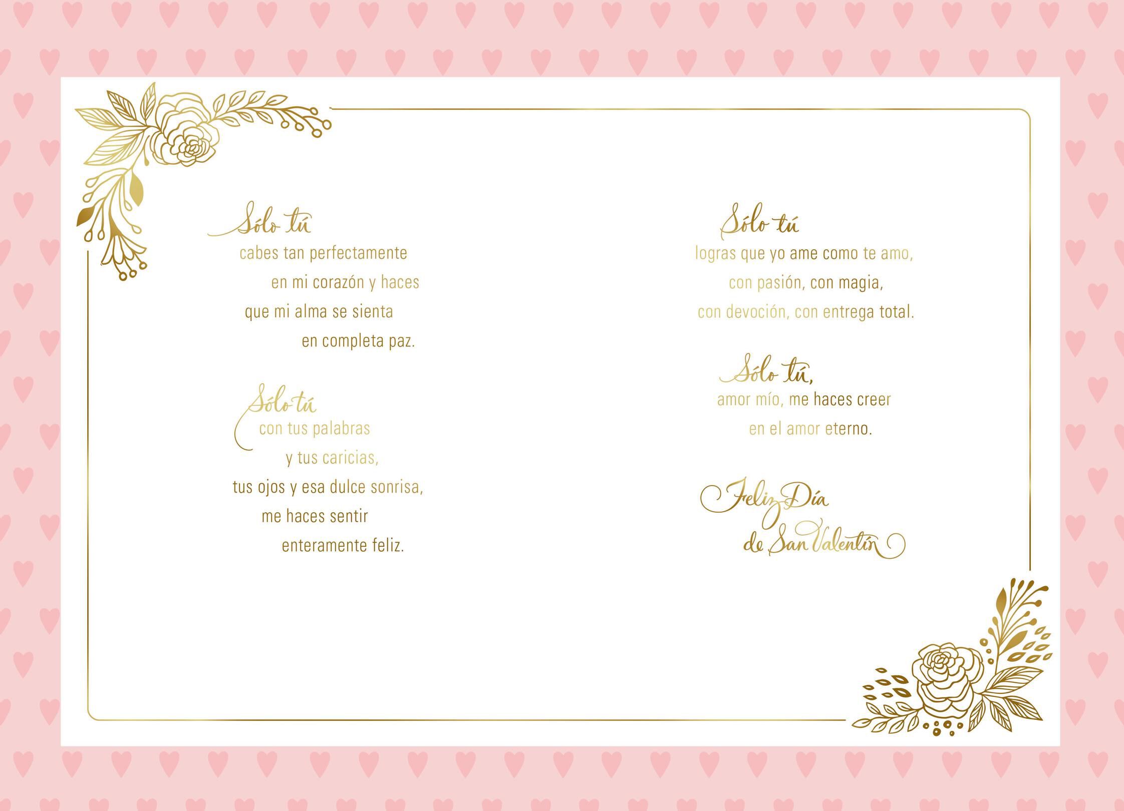 I Adore You Spanish-Language Valentine's Day Card for Her