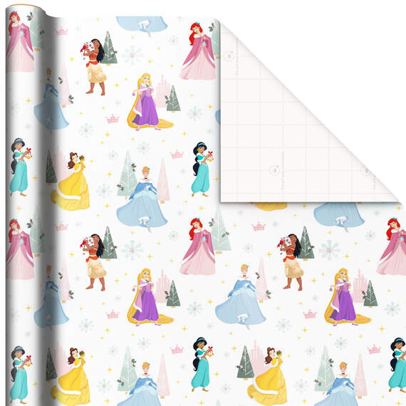 Disney Princess Christmas Wrapping Paper, 30 sq. ft.