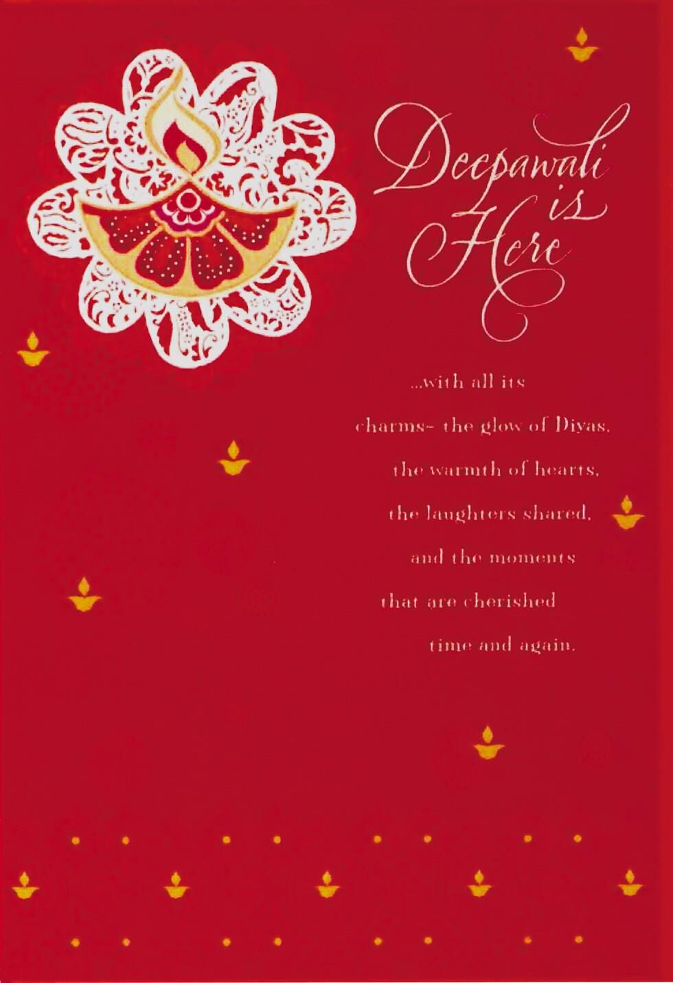 Charms of Deepawali Card