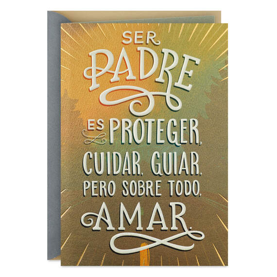 Best Wishes Spanish-Language Father's Day Card