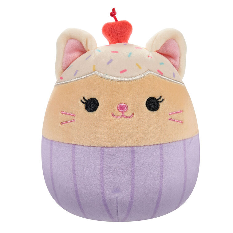 5" Squishmallows Miriam Vanilla Cupcake Cat Mini Plush