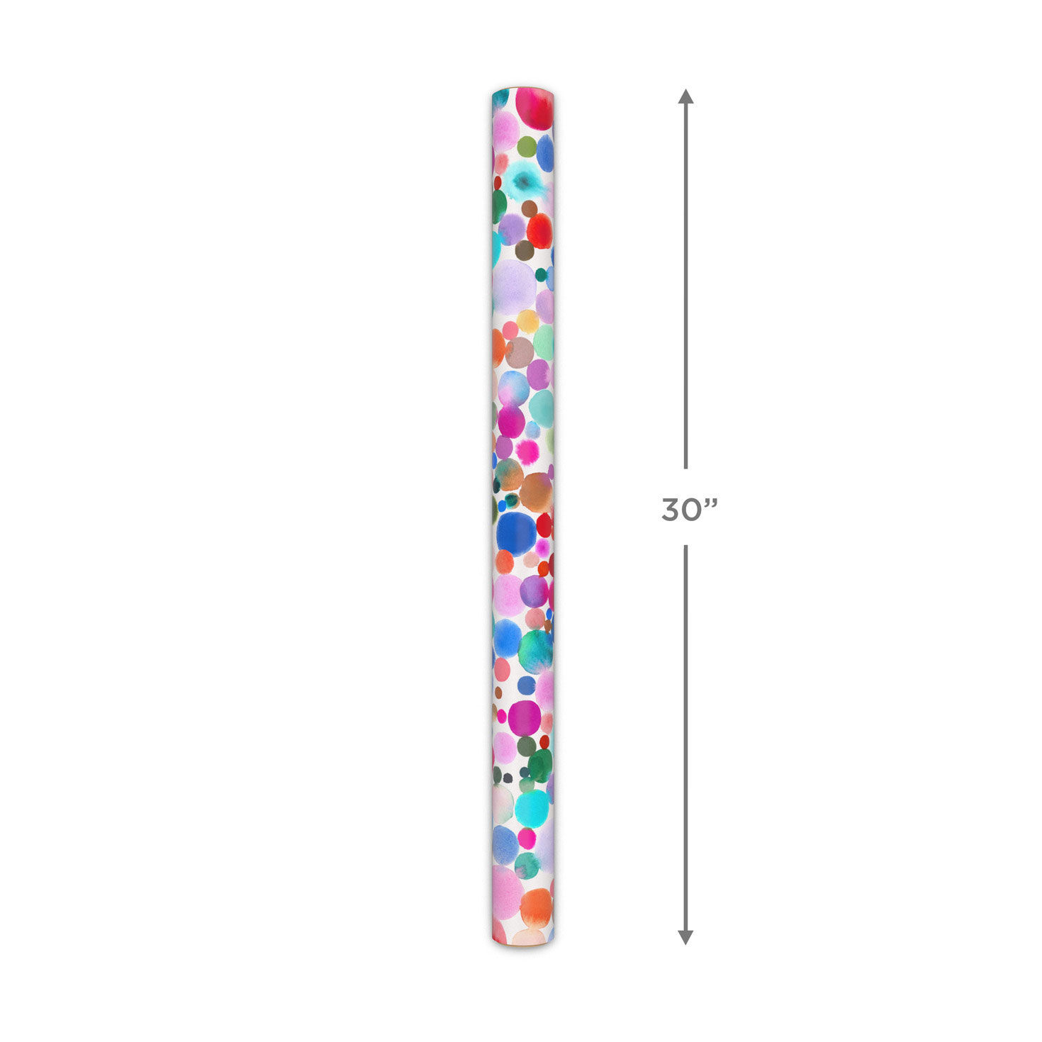 Colorful Painted Dots Wrapping Paper Measurement image number 5