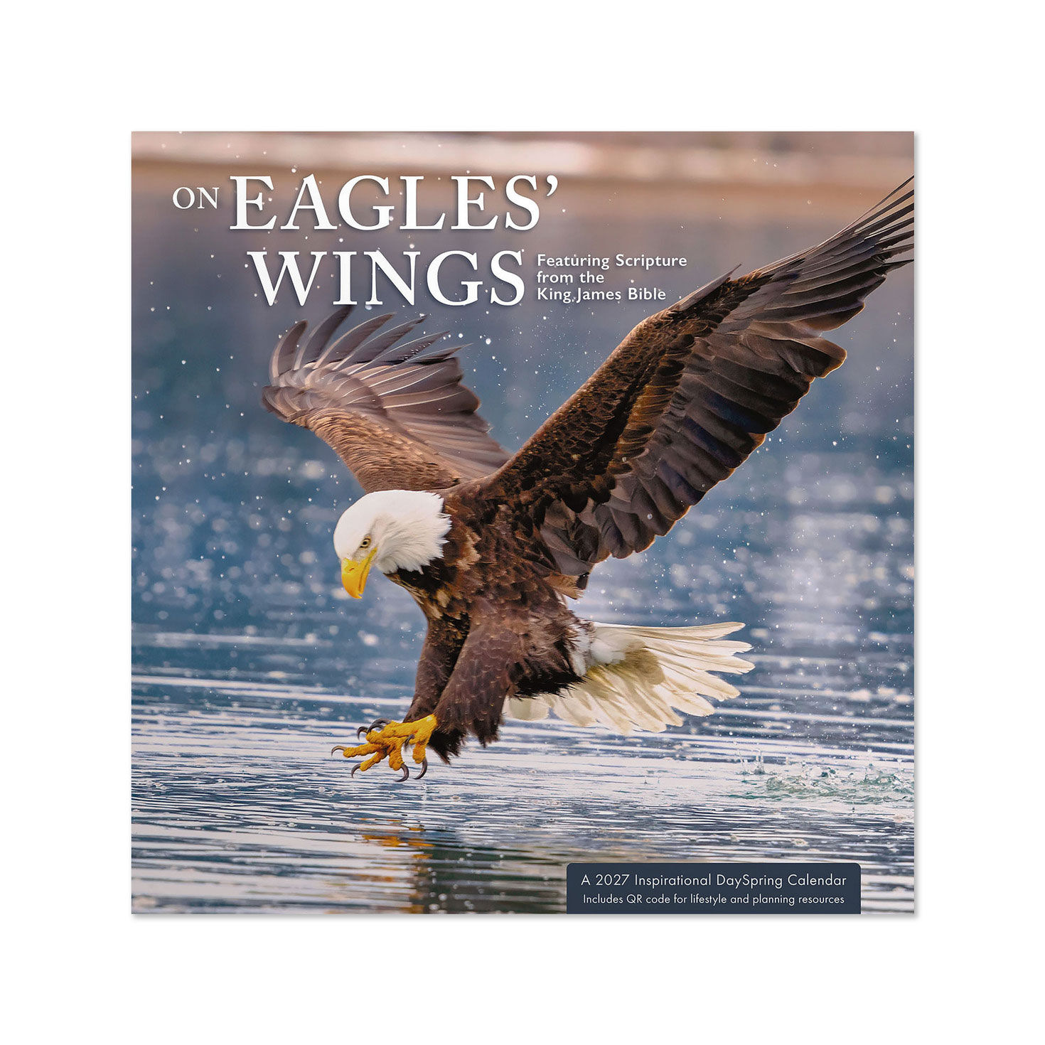 On Eagles' Wings 2027 Inspirational 12-Month Wall Calendar With KJV Scripture, 12x12