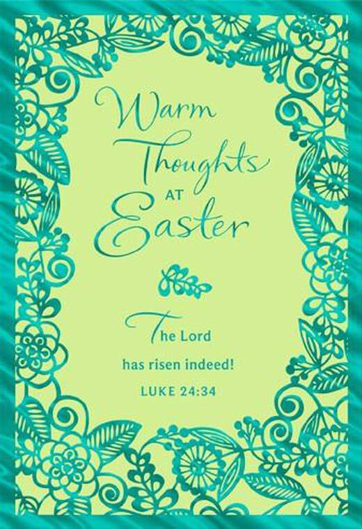 Minister and Family Religious Easter Card, , large image number 1