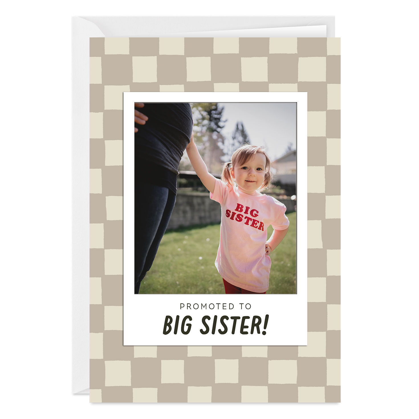 Promoted to Sibling Custom Baby Card