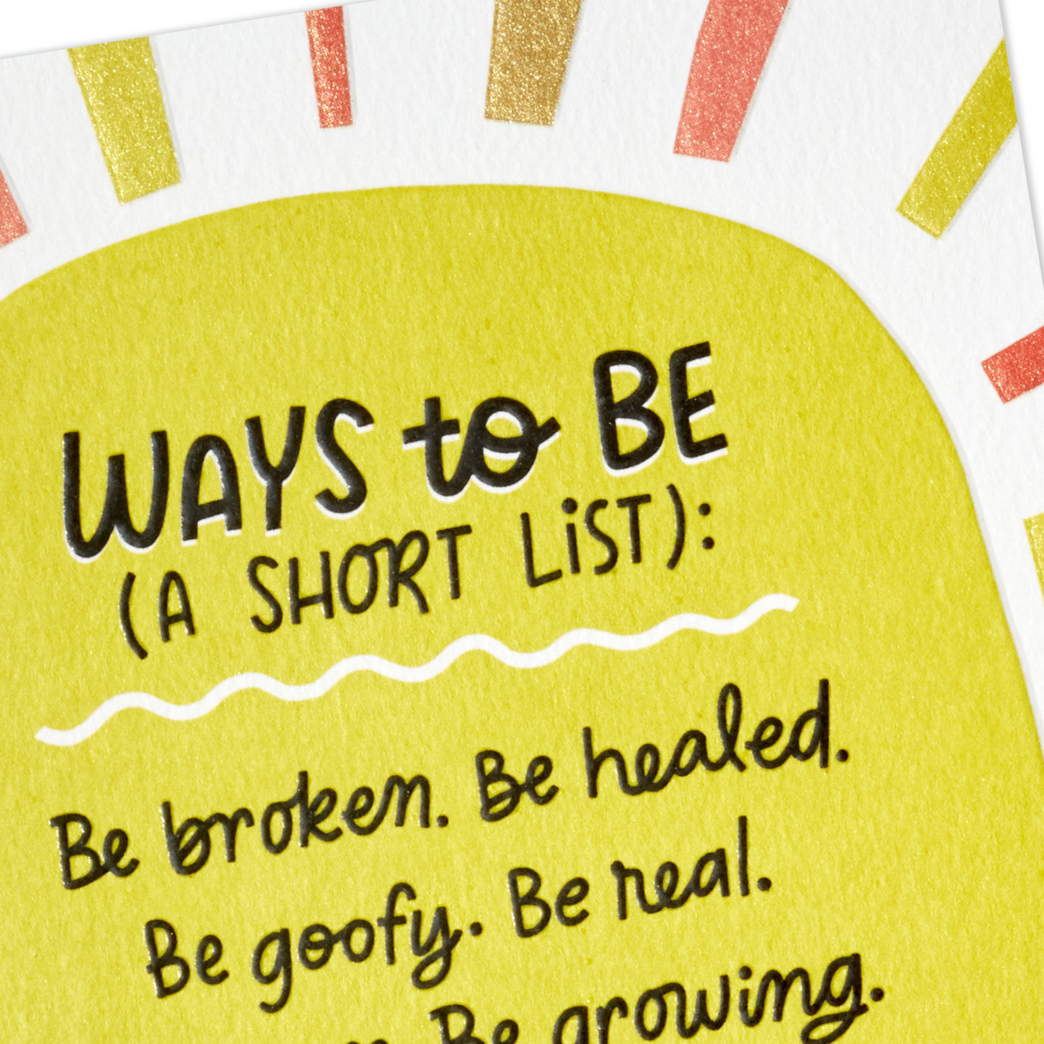 Sun Rays Encouragement Card Card Front with Envelope and Gold Seal image number 5