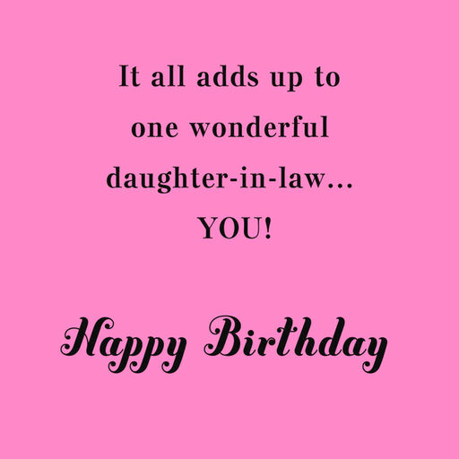 How Special You Are Birthday Card For Daughter In Law Greeting