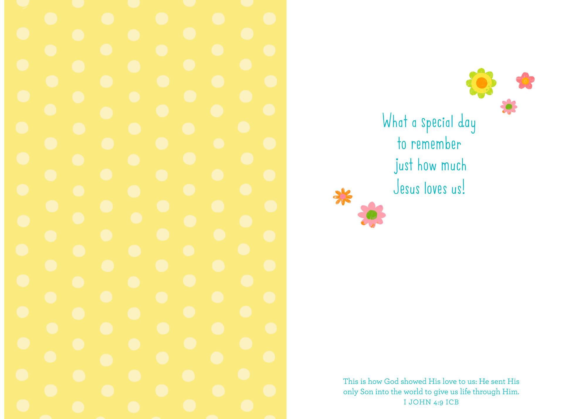 Baby Chicks Religious Easter Card