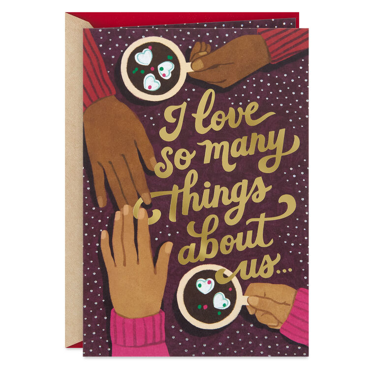 Celebrating All We Share Romantic Christmas Card