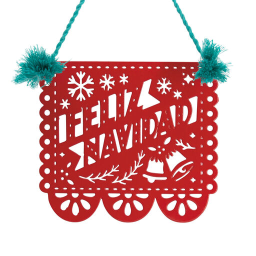 Vida Papel Picado Metal Hallmark Ornament, 