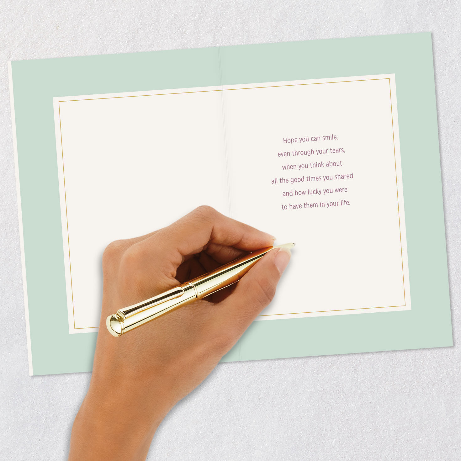 Sorrow Lettering Love Shines Through Sorrow Sympathy Card - Greeting Cards | Hallmark