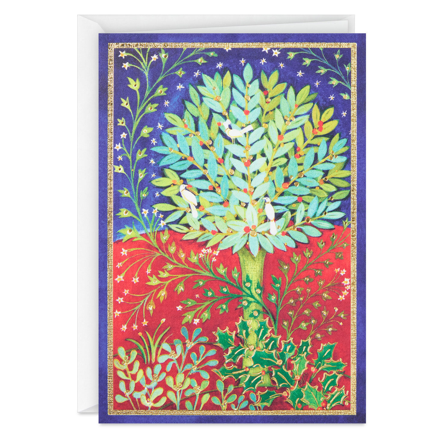 UNICEF Peaceful Holly Tree Boxed Christmas Cards