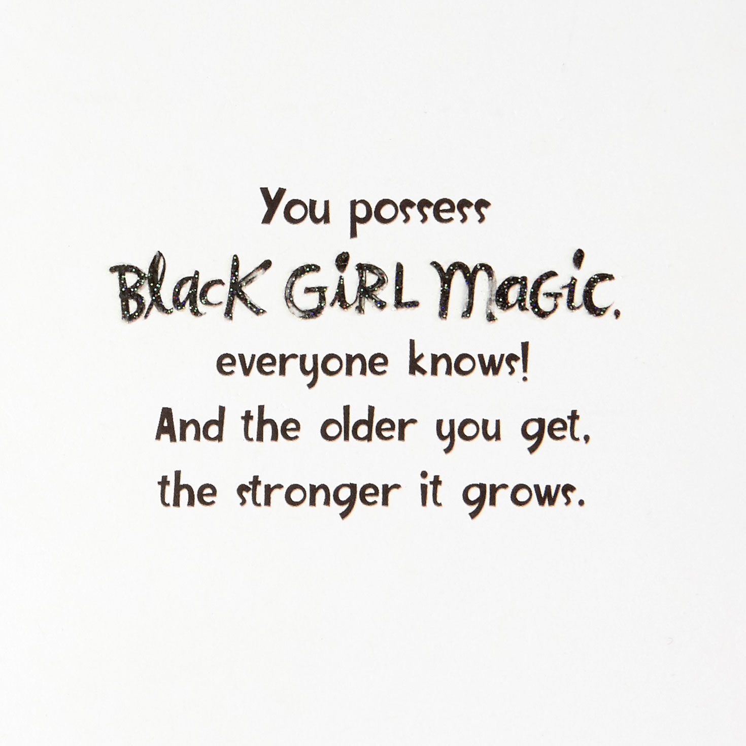 Black White Patterns and Doodles Birthday Card Sentiment image number 2