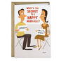 Fan in the Bathroom Funny Couple Anniversary Card Card Front image number 1