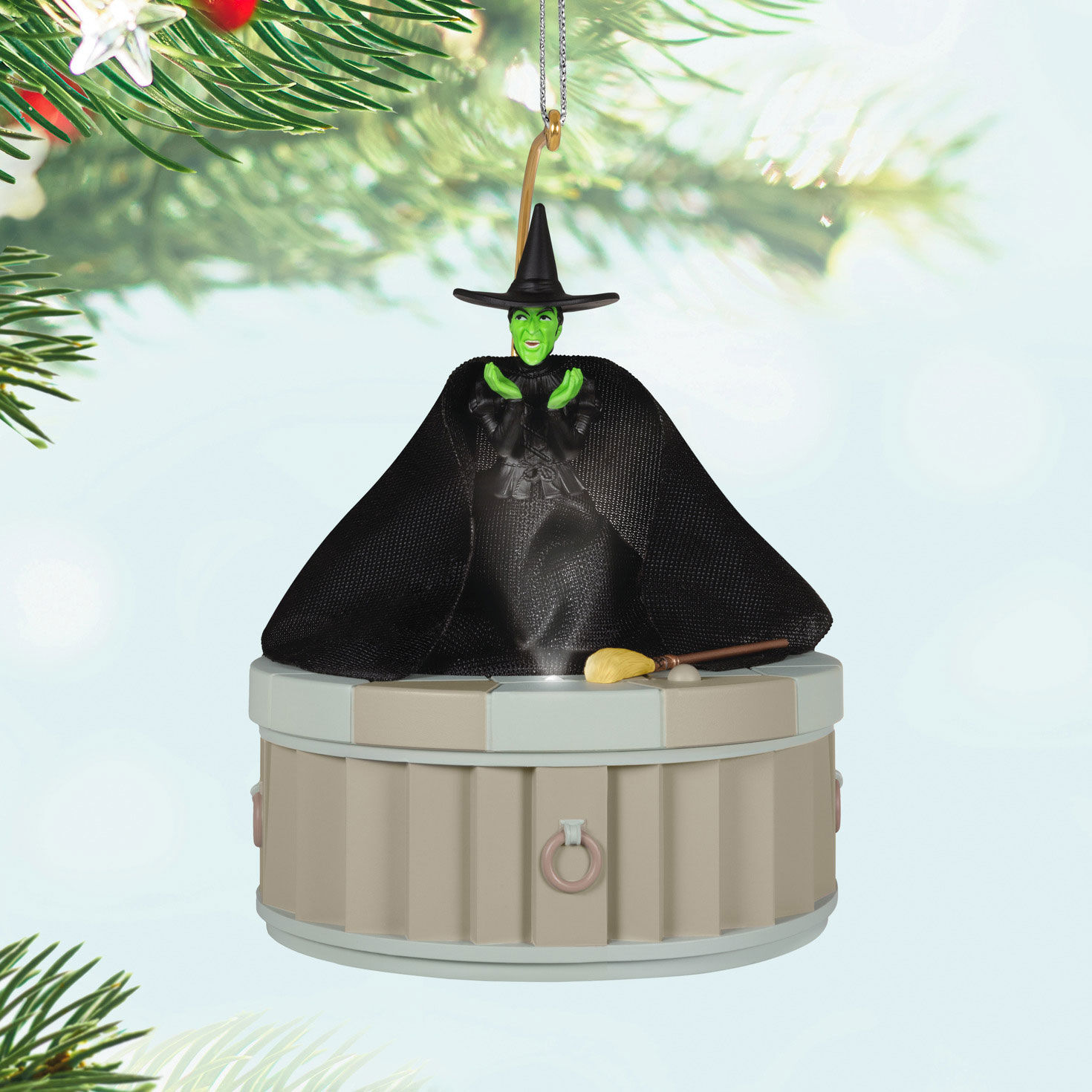 Wizard of Oz Wicked Witch Keepsake Ornament hanging on tree image number 2