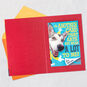 Dog With Lots of Wishes Birthday Card Open card with envelope image number 4