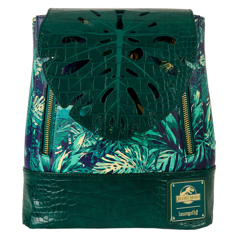 Jurassic World Mini Backpack With Monstera Leaf Flap front image number 1