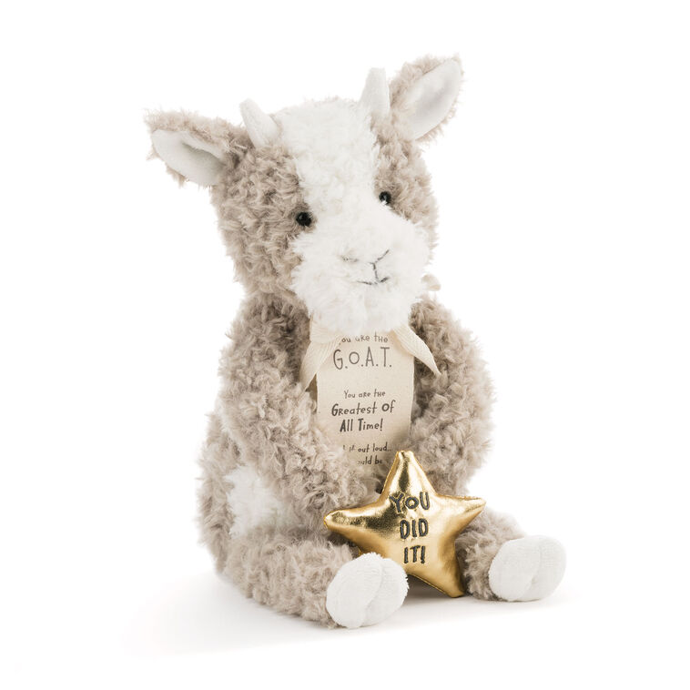 Demdaco G.O.A.T. Goat Stuffed Animal, 9"