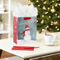 Snowman in Red Scarf and Hat Medium Gift Bag in use image number 2