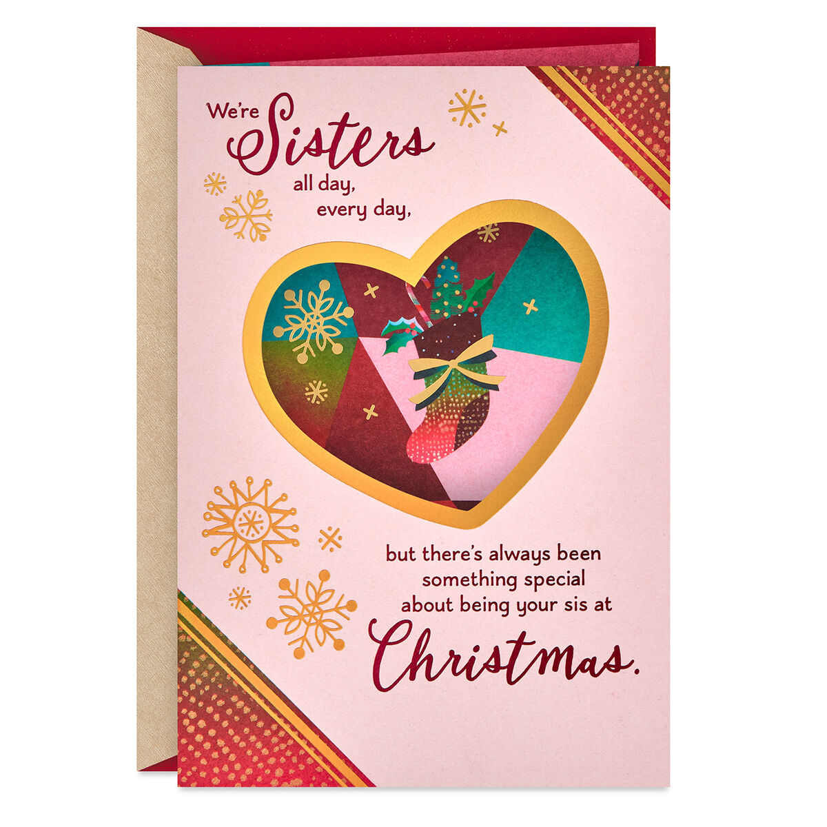 Love You All Day, Every Day Christmas Card for Sister Greeting Cards Hallmark