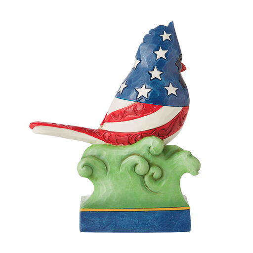 Jim Shore Patriotic Cardinal Figurine, 5", 
