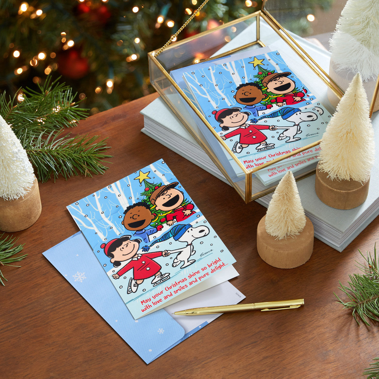 Peanuts Skate DaySpring Religious Christmas Cards  image number 8